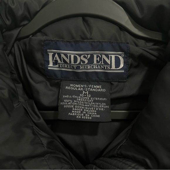 SOLD ON DEPOP - Lands’ End Black Puffer Jacket - Down - SUPER WARM - Picture 6 of 8